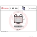 Brake Pad Set BREMBO P83045 /  - Set