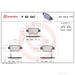 Brake Pad Set BREMBO P83047 /  - Set