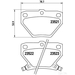 Brake Pad Set BREMBO P83052 /  - Set