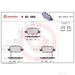 Brake Pad Set BREMBO P83080 /  - Set
