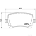 Brake Pad Set BREMBO P85095 /  - Set