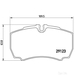 Brake Pad Set BREMBO PA6023 /  - Set