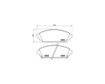 Brake Pad Set BREMBO P28031 /  - Brake Pad Set