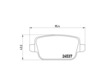Brake Pad Set BREMBO P44016 / - Brake Pad Set