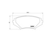 Brake Pad Set BREMBO P49034 /  - Brake Pad Set