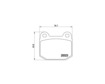 Brake Pad Set BREMBO P59025 /  - Brake Pad Set