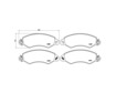 Brake Pad Set BREMBO PB1002 /  - Brake Pad Set