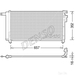 DENSO A/C Condenser DCN43001 - Single