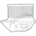 DENSO Cabin Blower DEA23011 - Single