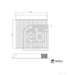 Febi Bilstein Cabin Filter 197873 - Single