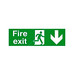 Signs & Labels Fire Exit Arrow - Single