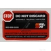 K&N Sticker - Do Not Discard - Single
