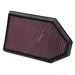 K&N Air Filter 33-2460 - Single
