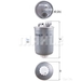 MAHLE Fuel Filter KL 476D - Single