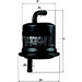 MAHLE KL515 Fuel Filter - single