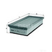 MAHLE LX1026 Air Filter - single