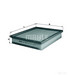 MAHLE LX1817 Air Filter - single