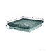 MAHLE LX328 Air Filter - single