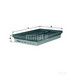 MAHLE LX336 Air Filter - single