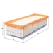 Mahle Car Air Filter - LX4084 - Single