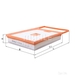 Mahle Car Air Filter - LX4136 - Single