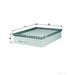 MAHLE LX537 Air Filter - single