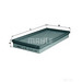 MAHLE LX59 Air Filter - single