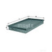 MAHLE LX613 Air Filter - single