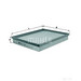 MAHLE LX735 Air Filter - single