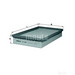 MAHLE LX888 Air Filter - single