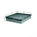 MAHLE LX889 Air Filter - single