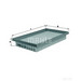 MAHLE LX916 Air Filter - single
