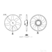 Mahle Engine Cooling Fan CFF714000S - Single