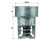 Thermostat Insert MAHLE TX9889 - Single