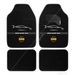 MOMO Racing mats black^&white - Set Of 4 