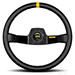 MOMO Mod. 02 Steering Wheel - Leather - Black & Yellow