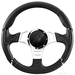 MOMO Millenium Steering Wheel - Black / Grey - 350mm