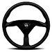 MOMO Montecarlo Steering Wheel - Black Leather 350mm