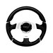 MOMO Eagle Steering Wheel - Black Leather - 350mm