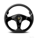 MOMO Nero Steering Wheel - Alcantara Inserts - 350mm