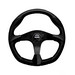 MOMO Jet Steering Wheel - Black Leather - 320mm