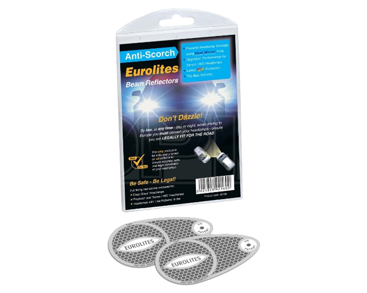 Travel Eurolites Headlamp Beam Deflectors