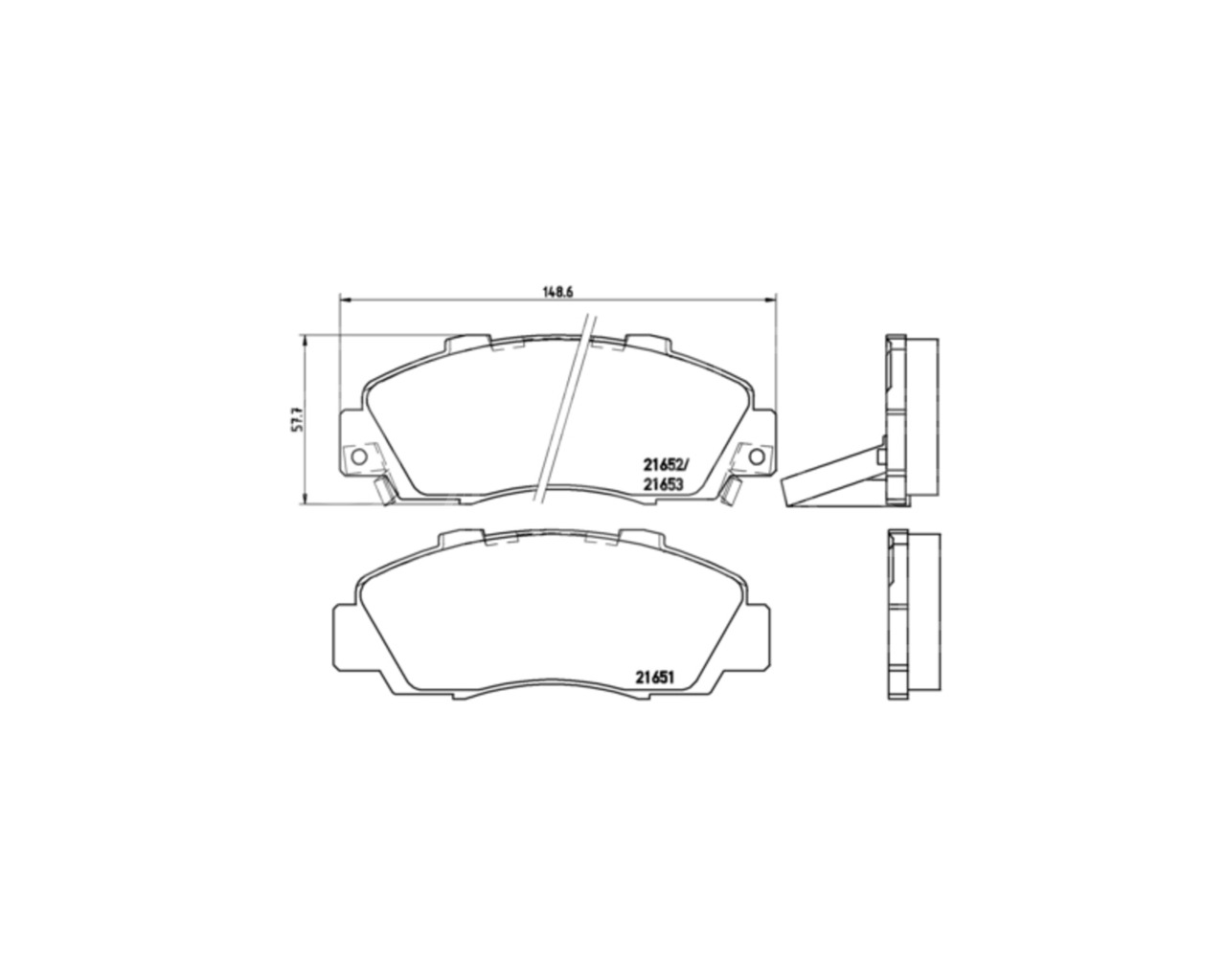 BREMBO GENUINE ORIGINAL PREMIUM BRAKE PADS PAD SET FRONT AXLE P28026
