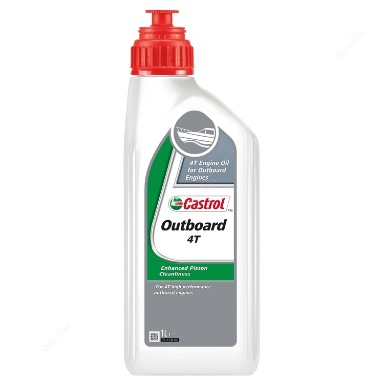 Castrol Außenborderöl 4-Takt, 1 Liter, SAE 10W-30, Teilsynthetisch – Für Salz- Und Süßwasser, Reduziert Verschleiß