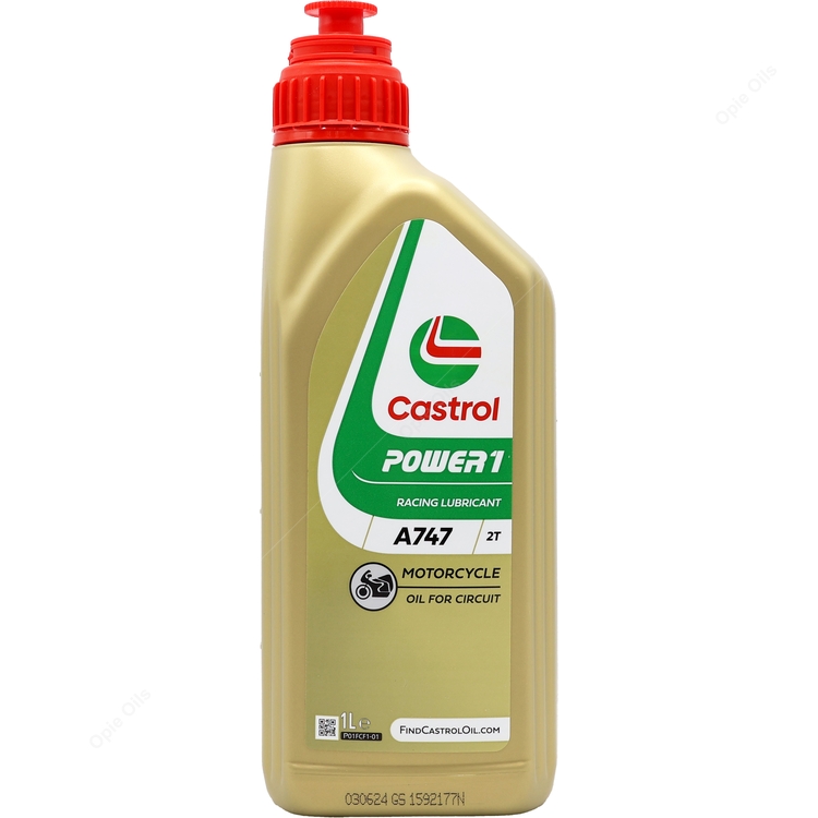 Castrol POWER1 A747 2T Semi Synthetic 2 Stroke Racing Motorcycle Engine Oil