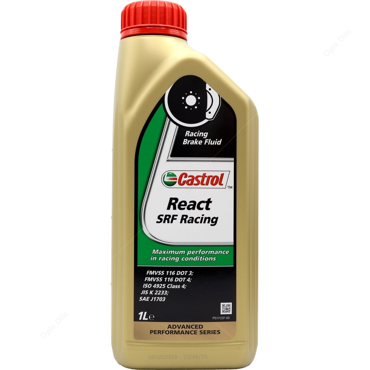 Castrol React SRF Racing Dot Car Brake Fluid