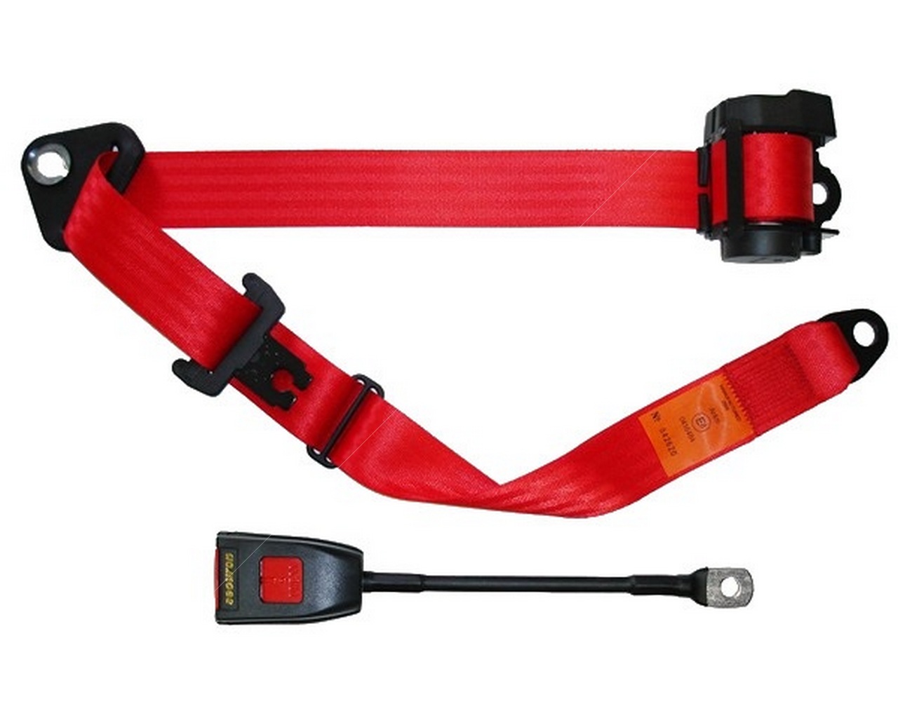 Dog Seat Belt Auto Lap Diagonal Seat Belt Red Twin Release Buckle