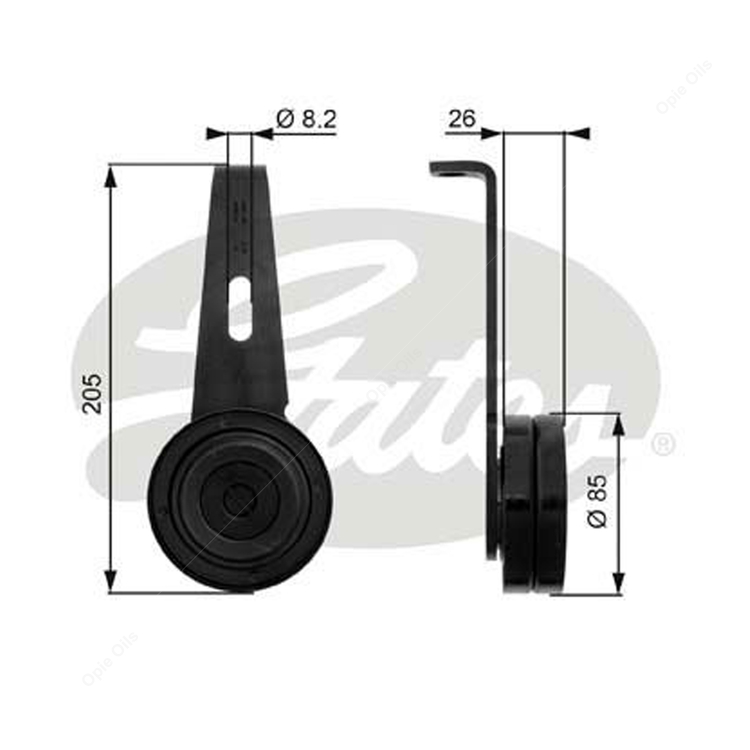 Tenditore Cinghia Gates DriveAlign T39204 - Per Migliorare Le Prestazioni Del Motore - 4