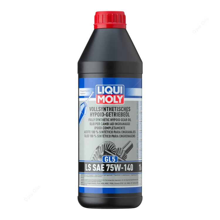 Liqui Moly GL5 LS SAE 75W 140 Fully Synthetic Hypoid Gear Oil