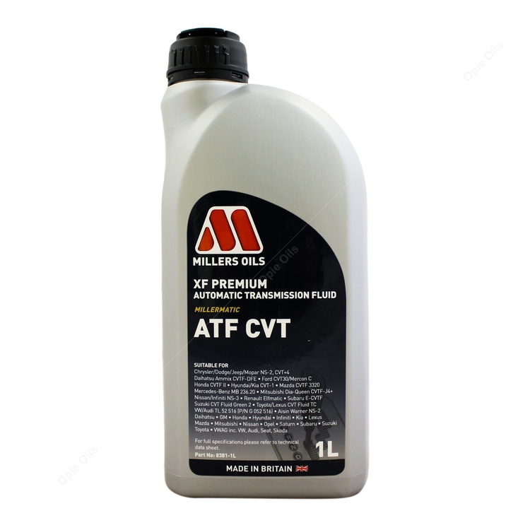 Millers Oils XF Premium ATF CVT Automatic Transmission Fluid